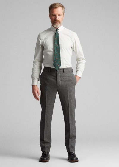 Men's Ralph Lauren Slim Glen Plaid Wool Trousers | 103748WRV